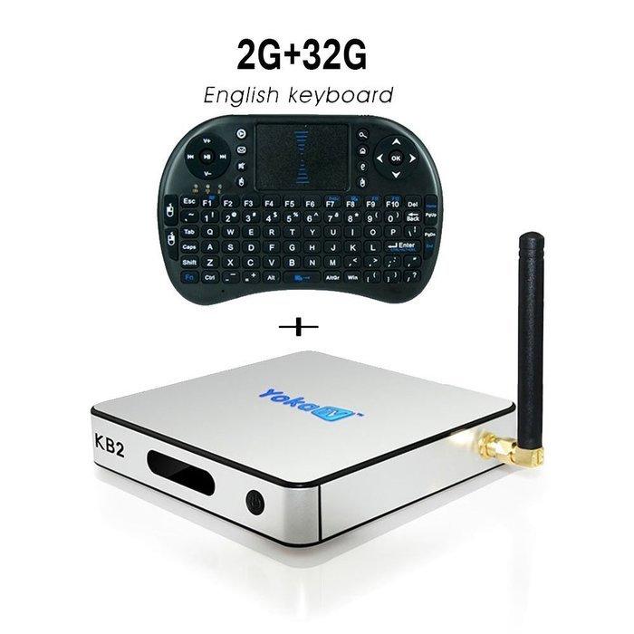 YokaTV KB2 S912 Octa Core Android 6.0 TV Box 4K 2GB Ram 32GB Rom Kodi 17.0 XBMC Fully Loaded Smart Media Player... N8