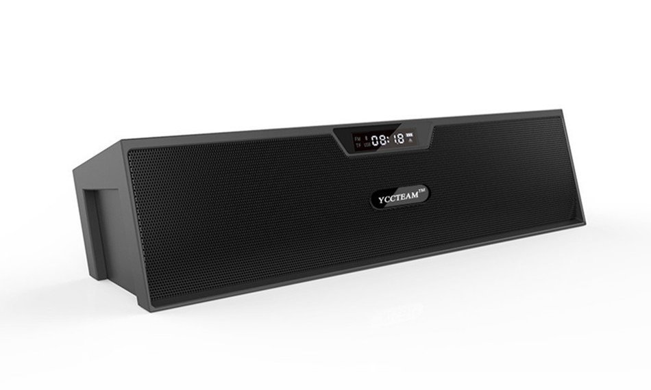 YCC Team &reg; Best Bluetooth Speaker, Wireless Speaker with Dual Speakers and FM Radio, Built-in Mic, LED Display...