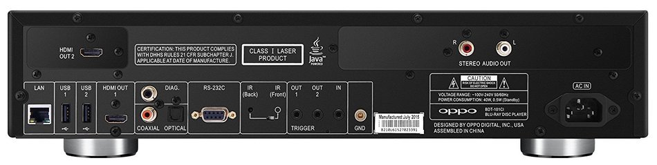OPPO BDT-101CI Universal Disc Player (SACD / DVD-Audio / 3D Blu-ray)