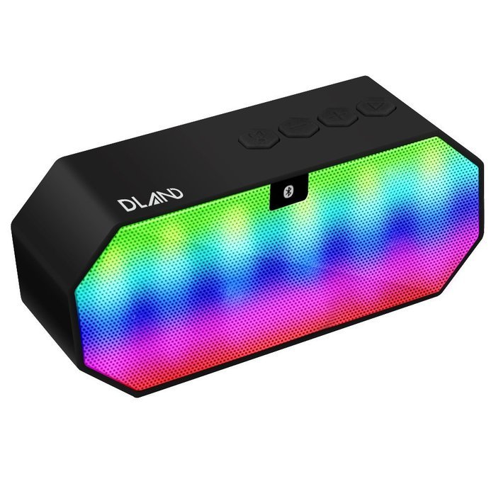 Bluetooth Speaker, Dland Portable Color Changing Led Light Wireless Hi 