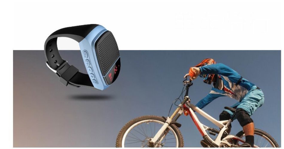 ETE Upgraded Multi-functional Bluetooth Watch Speaker: Mp3 Music Player, LED Display, Stopwatch, Alarm Clock,... N16