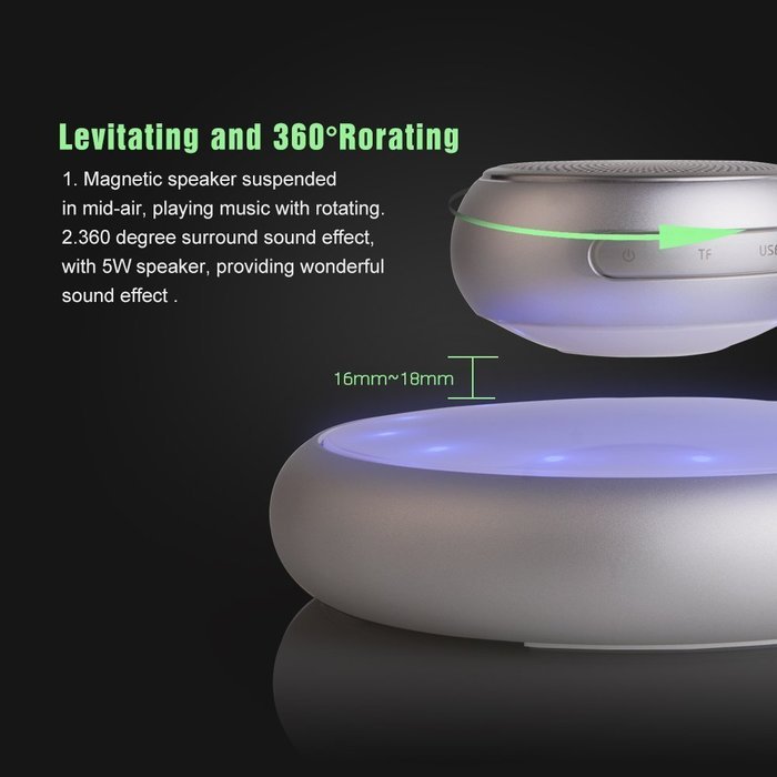 Levitation Speaker UPPEL Wireless Bluetooth Speaker With Lights Music Dancing Support Touch-sensitive Keys, Wireless... N4