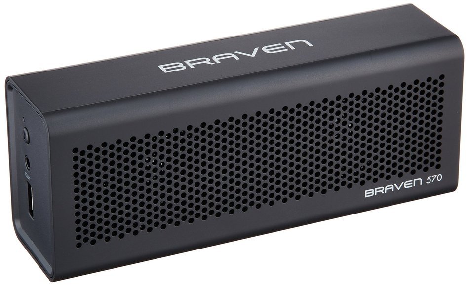 BRAVEN 570 Portable Wireless Bluetooth Speaker [10 Hour Playtime][Waterproof] Built-In 1400 mAh Power Bank Charger...