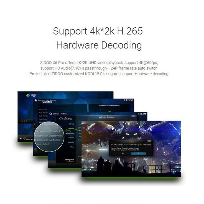 Android TV Box, DOITOP X6 Pro Octa Core 2G/16G Streaming Media Player Dual Band WiFi Bluetooth 3D RK3368 OTA HDMI... N3