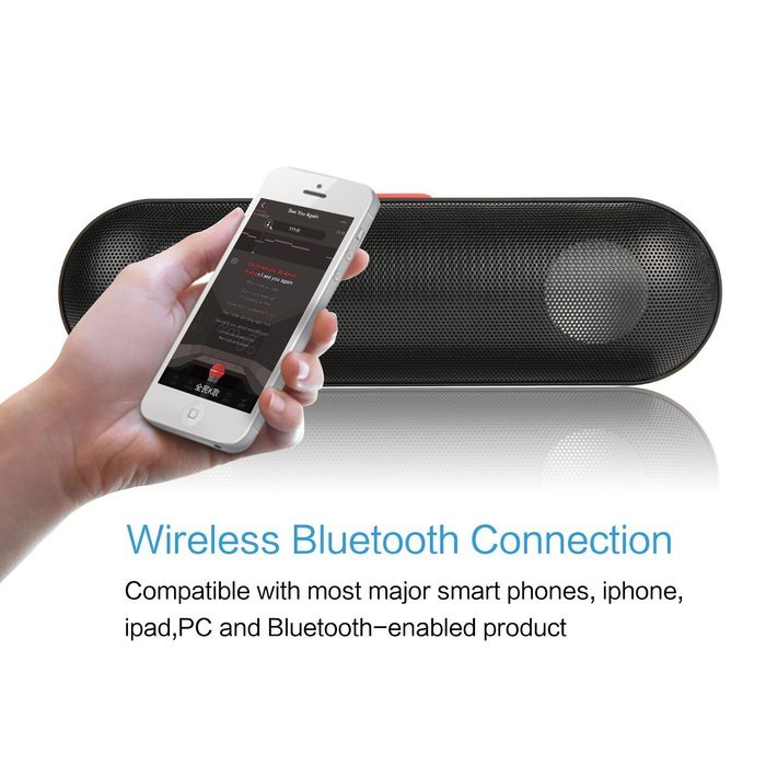 Bluetooth Speakers, IWAVION Portable Wireless Stereo Speaker Built-in Mic FM Radio Super Bass Support Micro TF... N5