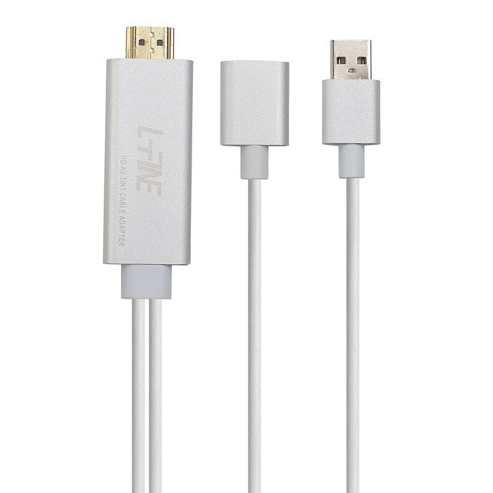 L-Fine Airplay Miracast HDMI Media Streaming Adapter Cable for iPhone Android Phone N2