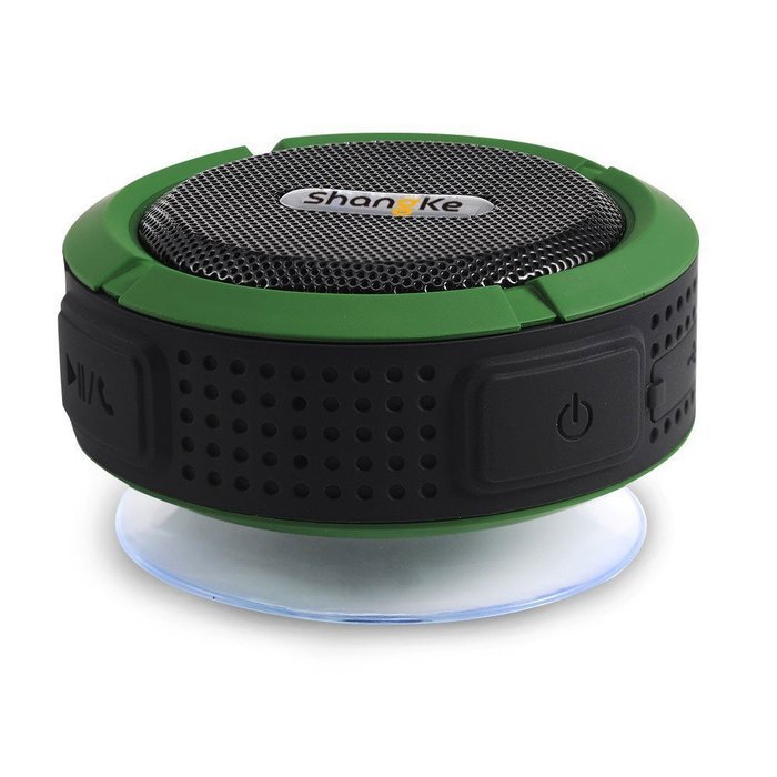 Shangke(TM) Portable Wireless Bluetooth Outdoor Mini Speaker, with Suction Cup/Mic/Hands-Free Speakerphone shower... N3