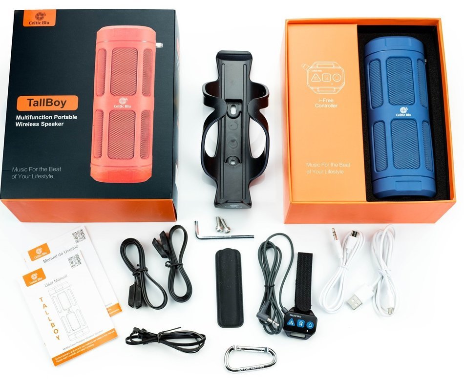 16W 360 degree Stereo 30 Hour Play Waterproof 100 ft Range Power Bank FM Radio Bike Mount Microphone TF Card Shockproof... N2