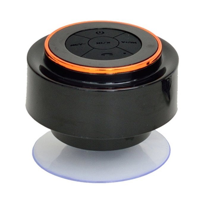 KINGLAKE Latest Brand New Exquisite IP67 Waterproof Mini Bluetooth Shower Speaker Enhanced Bass Audio Crystal...