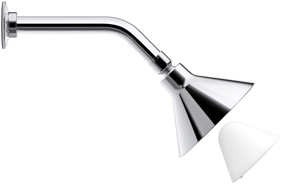 KOHLER K-9245-BN 2.5 GPM Moxie Showerhead and Wireless Speaker, Vibrant Brushed Nickel N4