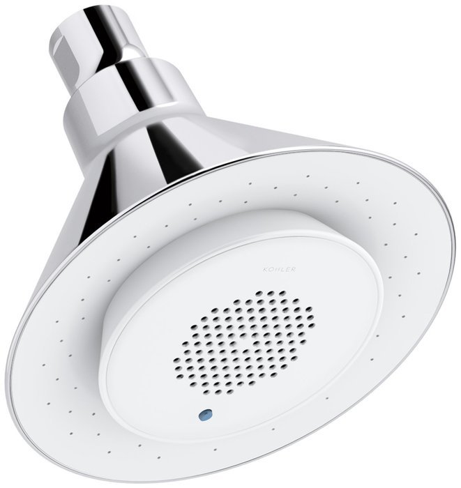 KOHLER K-9245-BN 2.5 GPM Moxie Showerhead and Wireless Speaker, Vibrant Brushed Nickel N12