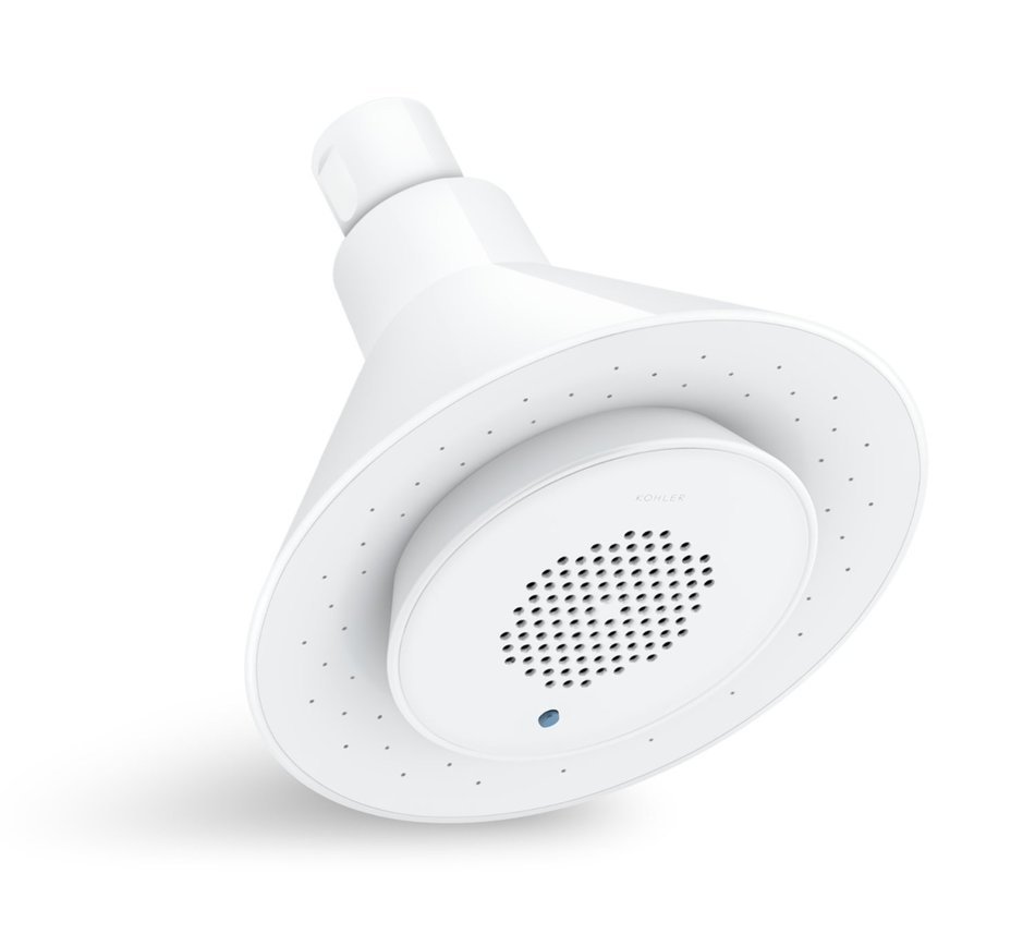 KOHLER K-9245-BN 2.5 GPM Moxie Showerhead and Wireless Speaker, Vibrant Brushed Nickel N14