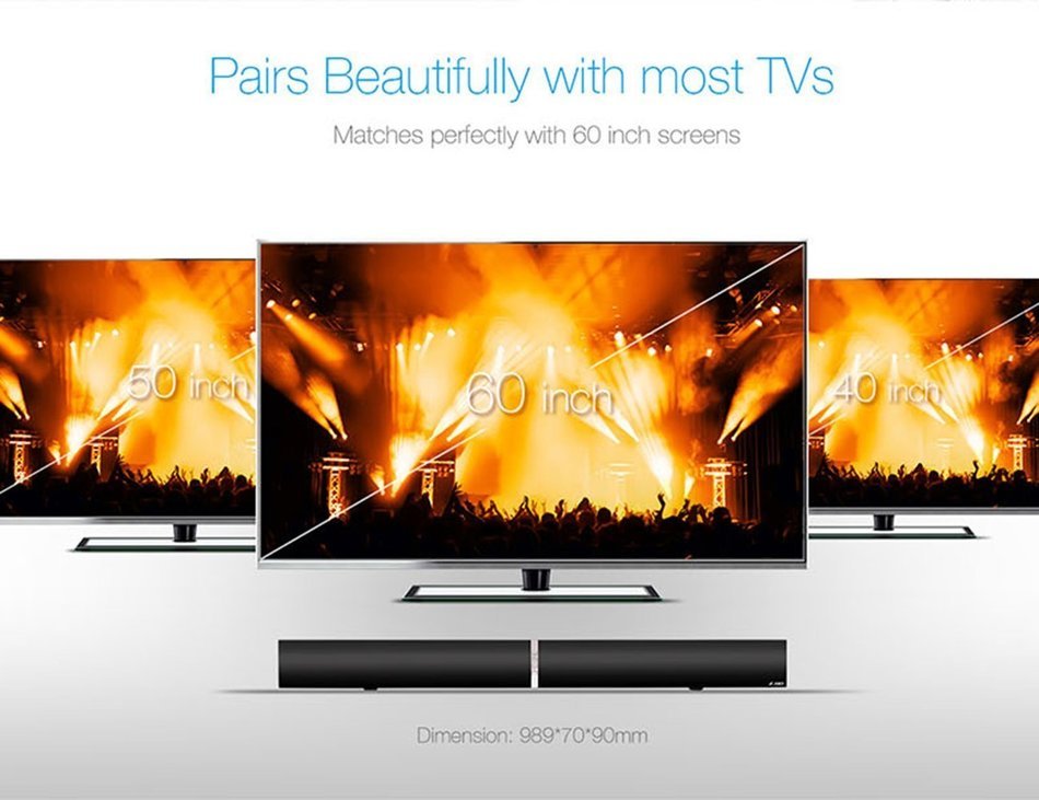LuguLake T180 TV Sound Bar Bluetooth Speaker 3D Surround For Home Theater System, 2.0 Channel N2