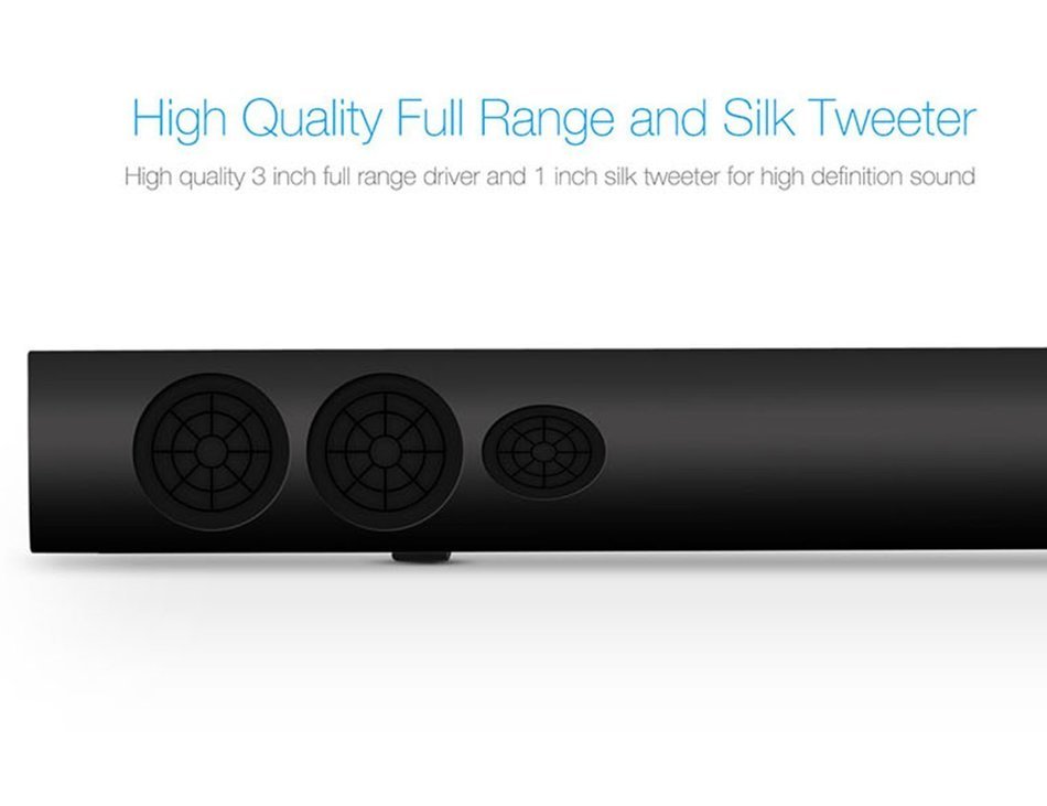 LuguLake T180 TV Sound Bar Bluetooth Speaker 3D Surround For Home Theater System, 2.0 Channel N5