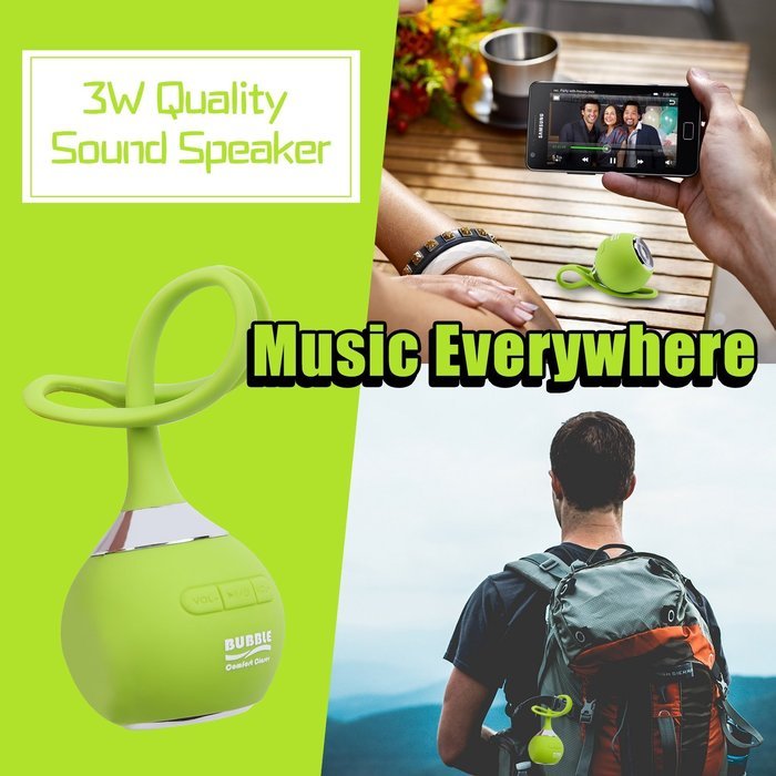 BUBBLE Portable Bluetooth Speaker Blutooth 4.1 Colorful Green N3