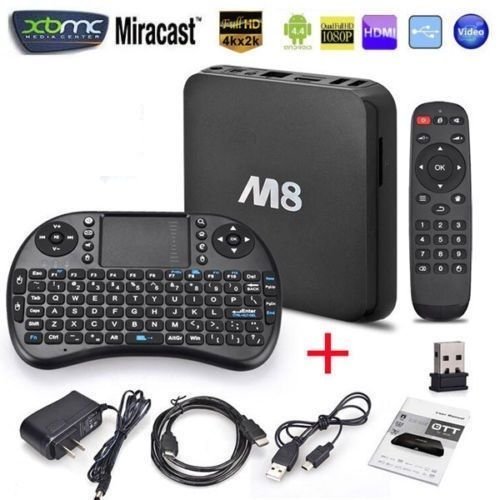 BCO&reg; 4K Android 4.4 TV Box Streaming Player w/ Remote - HDMI, 802.11n WiFi, Fast A9 Quad Core CPU
