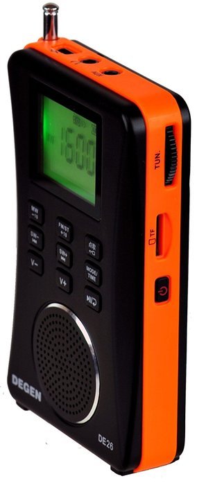 Degen DE26 3-in-1 Rechargeable AM/FM Shortwave Radio, Portable Speaker & MP3 Player with Built-in Micro SD/TF... N2