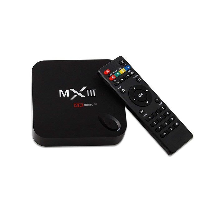 Susay MX3 Android TV BOX 4K Quad Core XBMC 14.0 Android 4.4 KitKat 8GB HDD 1GB RAM WiFi MXIII Streaming Internet...