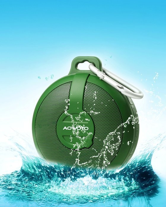 AOWOTO Outdoor Ultra Portable Wireless Bluetooth Speaker,hands Free Waterproof Shower Speaker with Tf Card Compatible... N7