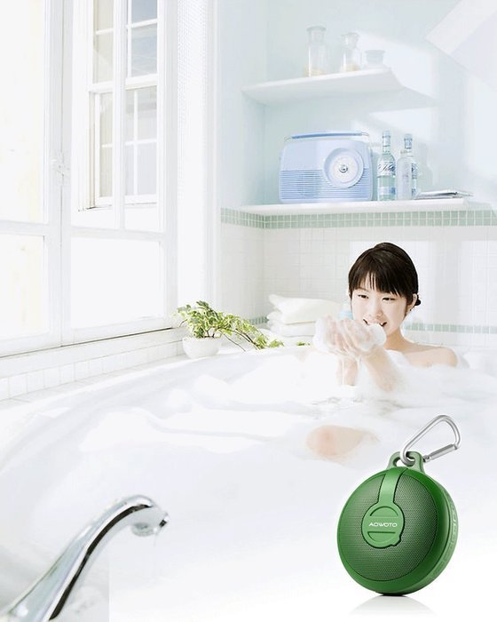 AOWOTO Outdoor Ultra Portable Wireless Bluetooth Speaker,hands Free Waterproof Shower Speaker with Tf Card Compatible... N8