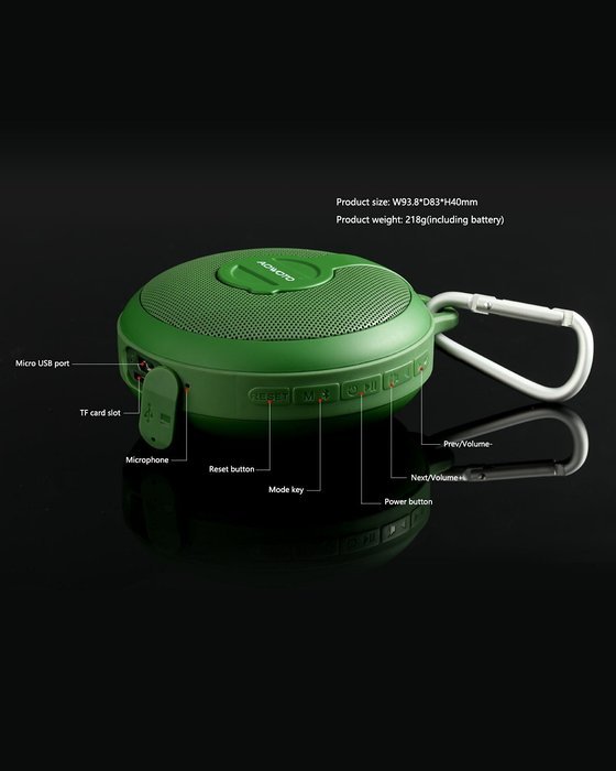 AOWOTO Outdoor Ultra Portable Wireless Bluetooth Speaker,hands Free Waterproof Shower Speaker with Tf Card Compatible... N11