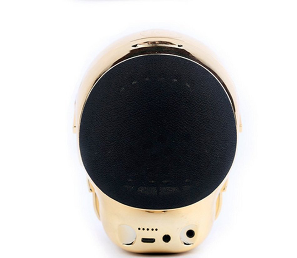 Generic Skull Head Shape Portable Wireless Bluetooth Speaker for Desktop PC/Laptop Notebook/Mobile Phone/MP3/MP4... N3