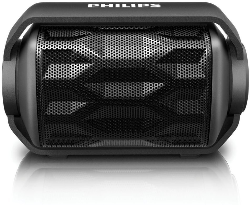 Philips BT2200B/27 Shoqbox Mini Rugged Compact Wireless Waterproof Outdoor or Shower Portable Bluetooth Speaker... N5
