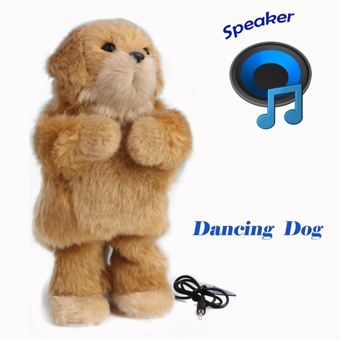Thumbs up dancing cat speaker , toys Stands 12"Tall,Soft Toy Speaker compatible with PC, tablet , iPhone, iPod... N6