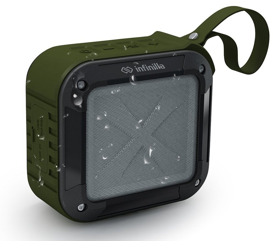 Infinilla IN-BS03 Waterproof Bluetooth Speaker, 4.1 Portable Outdoor and Shower Wireless Speakers/Super Bass/12... N7