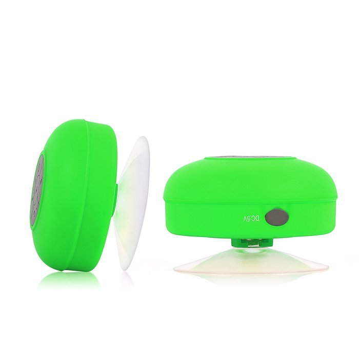 Waterproof Bluetooth Speakers , FULiYEAR Shower with Suction Cup & Mic Handsfree for Phone Call Green N5