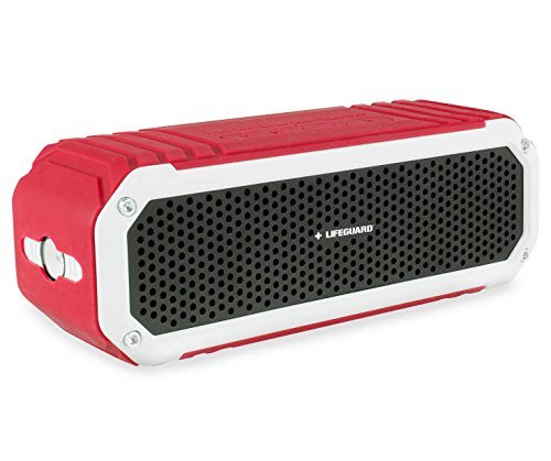 Lifeguard Red Waterproof Portable Bluetooth&reg; Wireless Speaker