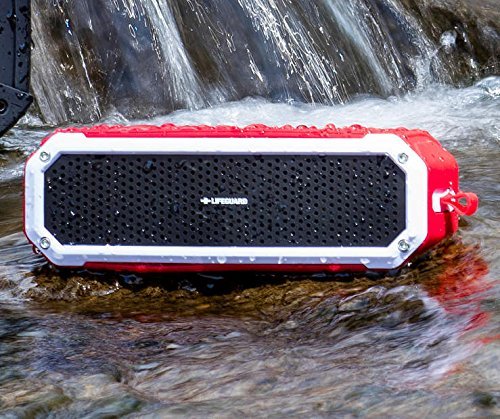 Lifeguard Red Waterproof Portable Bluetooth&reg; Wireless Speaker N2