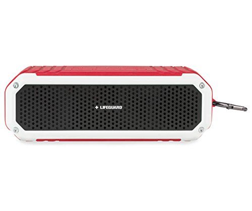 Lifeguard Red Waterproof Portable Bluetooth&reg; Wireless Speaker N3