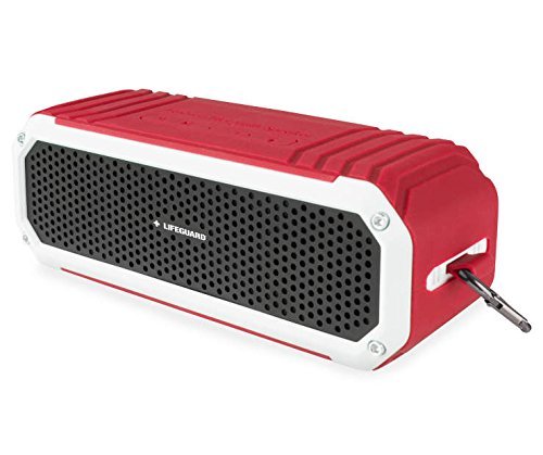 Lifeguard Red Waterproof Portable Bluetooth&reg; Wireless Speaker N4