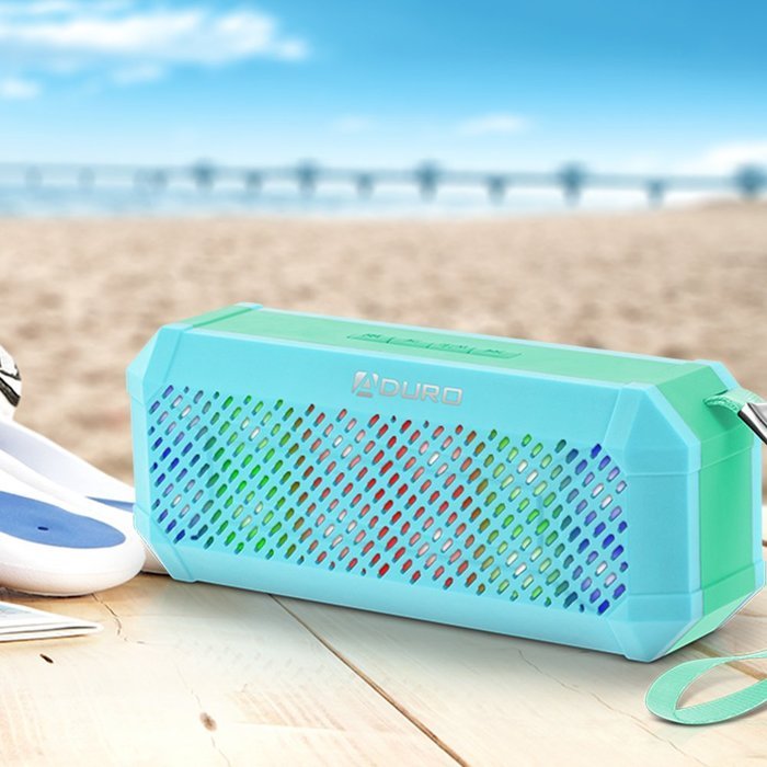 Aduro&reg; Amplify Sound Glow Wireless Portable Speaker w/ LED Light Show & Built-in FM Radio & Hands Free Calling... N2