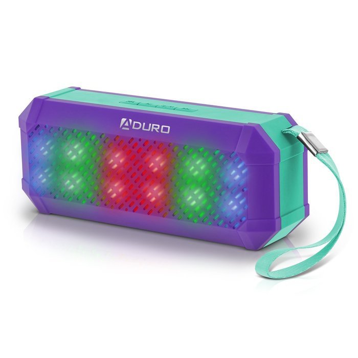 Aduro&reg; Amplify Sound Glow Wireless Portable Speaker w/ LED Light Show & Built-in FM Radio & Hands Free Calling... N14