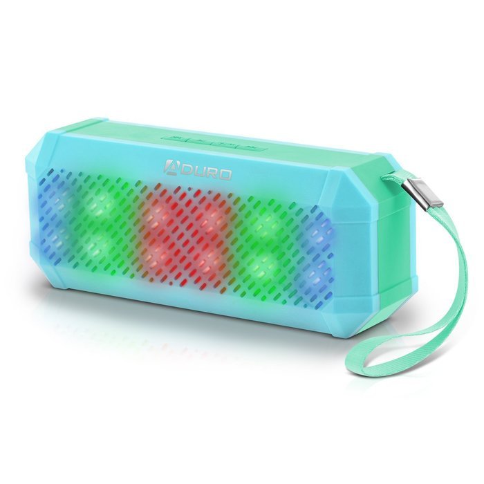 Aduro&reg; Amplify Sound Glow Wireless Portable Speaker w/ LED Light Show & Built-in FM Radio & Hands Free Calling... N18