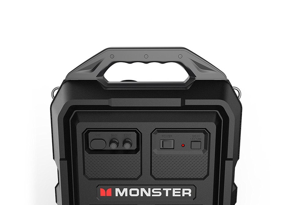 Monster Rockin' Rambler Portable Indoor/Outdoor Weather Proof Wireless Speaker - Gray N4
