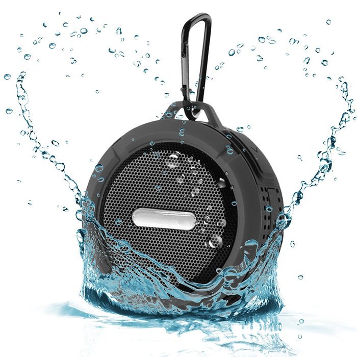 Portable Waterproof Outdoor Shower Car Wireless Bluetooth Speaker w/ 5W Speaker (Black) N3