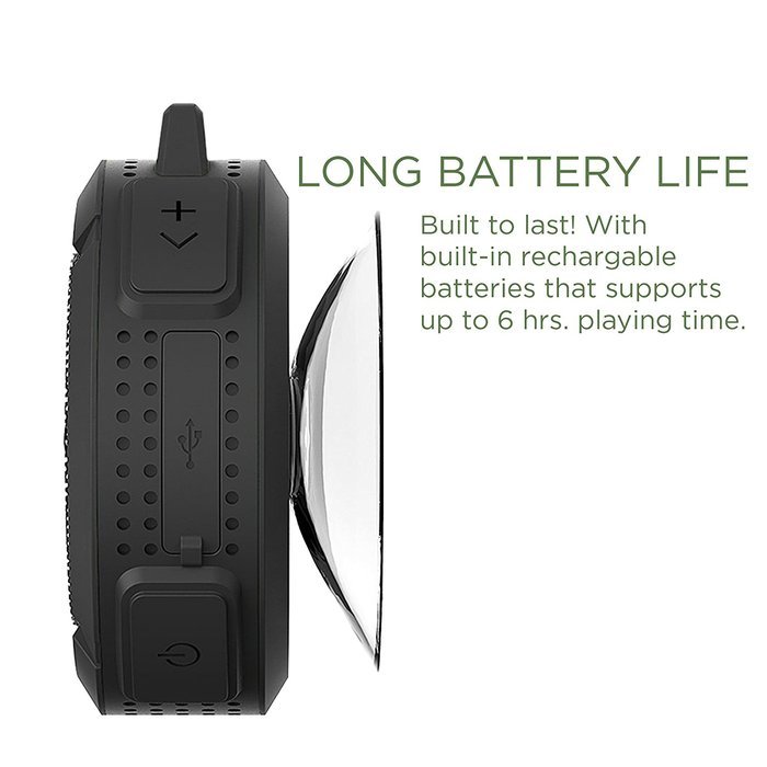 Portable Waterproof Outdoor Shower Car Wireless Bluetooth Speaker w/ 5W Speaker (Black) N5