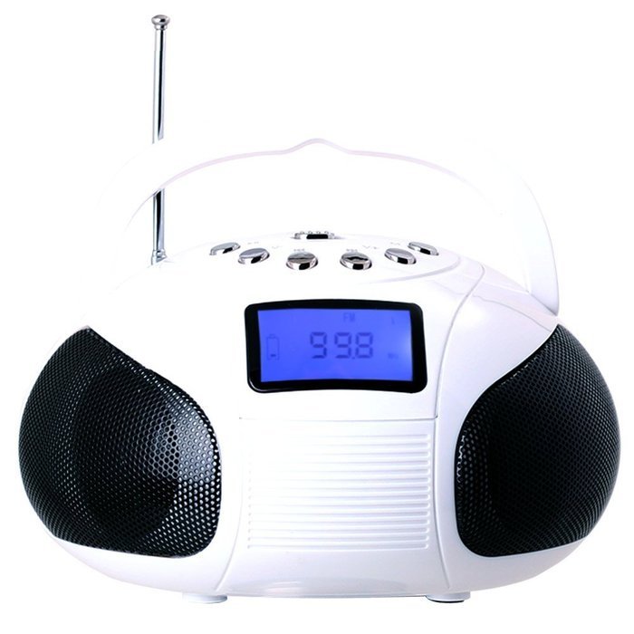 August SE20 &ndash; Mini Bluetooth MP3 Stereo System &ndash; Portable Radio with Powerful Bluetooth Speaker- FM Alarm Clock... N16