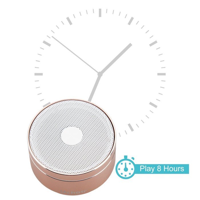 Uchoir FM Radio Bluetooth Speakers, 5W 600 mAh Mini Portable Speaker Hi-Fi, Support 3.5mm Aux-in and TF Card Music... N10