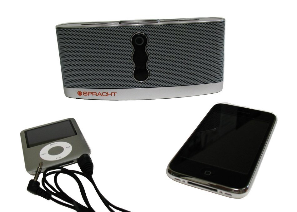 Spracht Aura BluNote Portable Wireless Speaker System with Bluetooth Connectivity N7