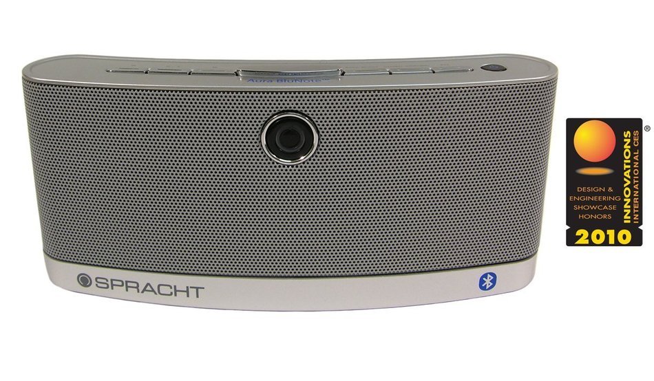 Spracht Aura BluNote Portable Wireless Speaker System with Bluetooth Connectivity N8