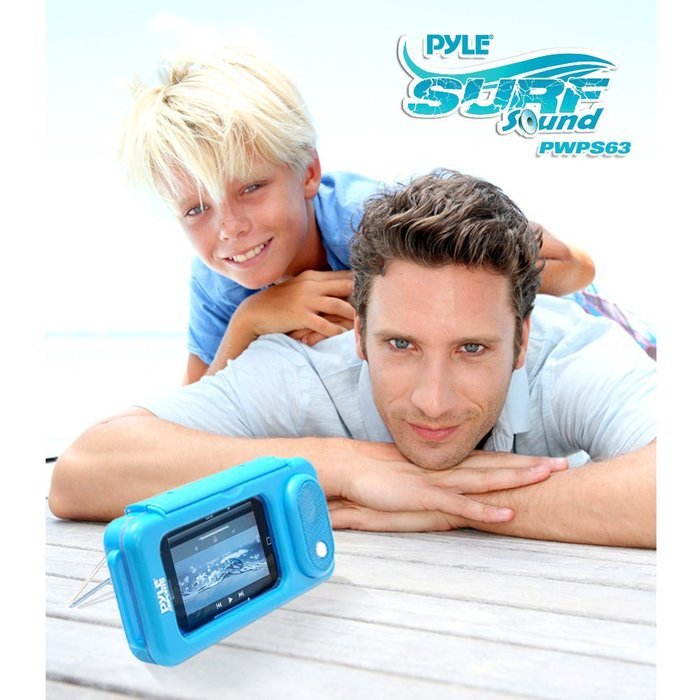 Pyle PWPS63BK Surf Sound Waterproof Portable Speaker Case for iPod, MP3 Player and Smartphone , Black N2