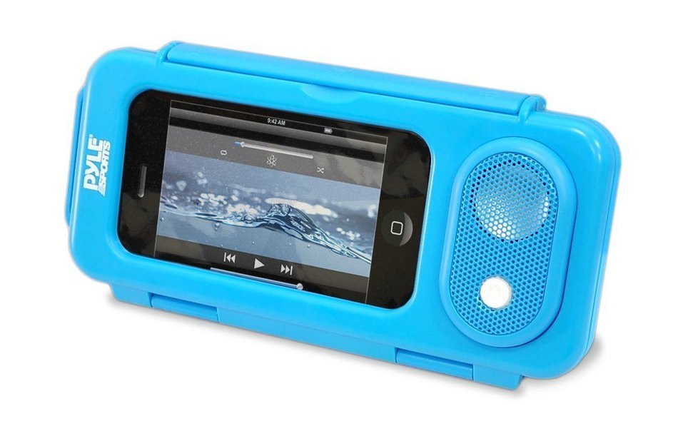 Pyle PWPS63BK Surf Sound Waterproof Portable Speaker Case for iPod, MP3 Player and Smartphone , Black N6