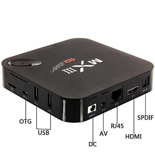 Susay MX3 Android 4.4 Quad Core 2G/8G fully loaded XBMC 4k TV Box - 3D-HD Blu-ray Streaming Media Player Dual... N7