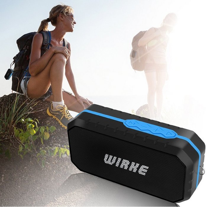 Wirke D3 Ultra Portable Wireless with Tf Card Reading Function Bluetooth Speaker ,Louder Volume , More Bass, Waterproof... N6