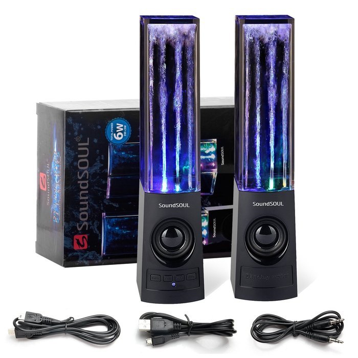 SoundSOUL Bluetooth Dancing Water Speakers LED Speakers Wireless Water Fountain Speakers (Bluetooth 4.0, 4 Colored... N2