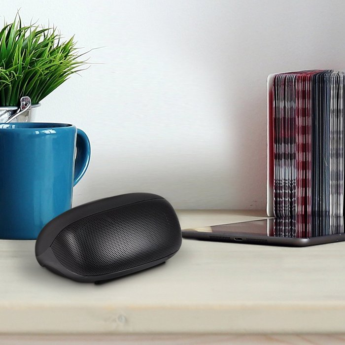 AT&T BTS01-WH Portable Wireless Bluetooth Speaker with Mic - White N9